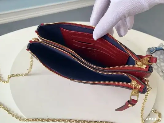 WIS DOUBLE ZIP POCHETTE VUITTON LOUIS 0327
